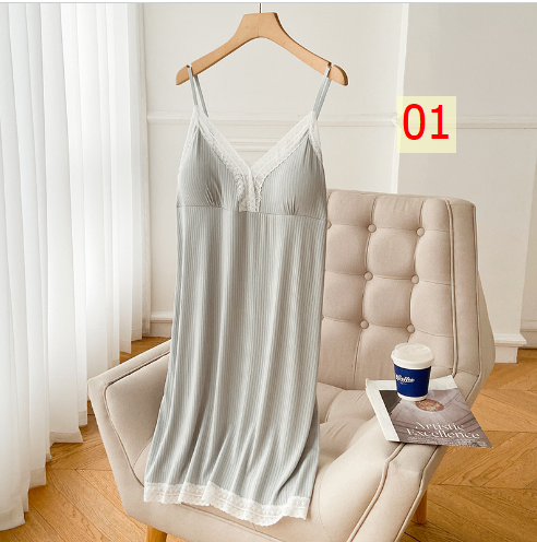 24HH183.03 - VÁY 2 DÂY KÈM ĐỆM NGỰC