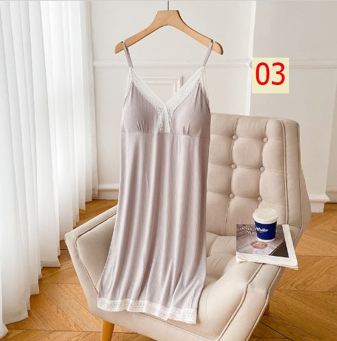 24HH183.03 - VÁY 2 DÂY KÈM ĐỆM NGỰC
