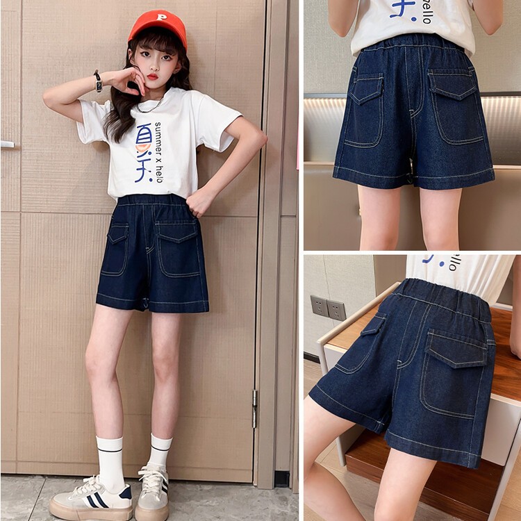 24HH193.12- QUẦN SHORT JEAN LỬNG BÉ GÁI SZ ĐẠI