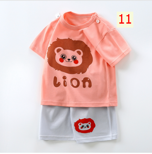 24HA213.10 - SET 2 BỘ COTTON MẶC NHÀ CHO BÉ