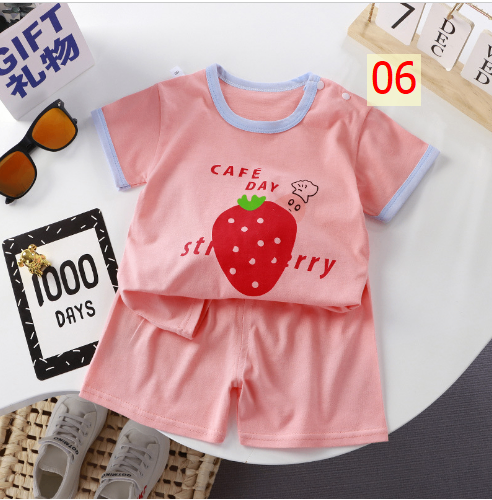 24HA213.10 - SET 2 BỘ COTTON MẶC NHÀ CHO BÉ