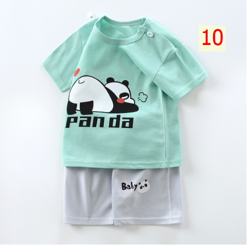 24HA213.10 - SET 2 BỘ COTTON MẶC NHÀ CHO BÉ