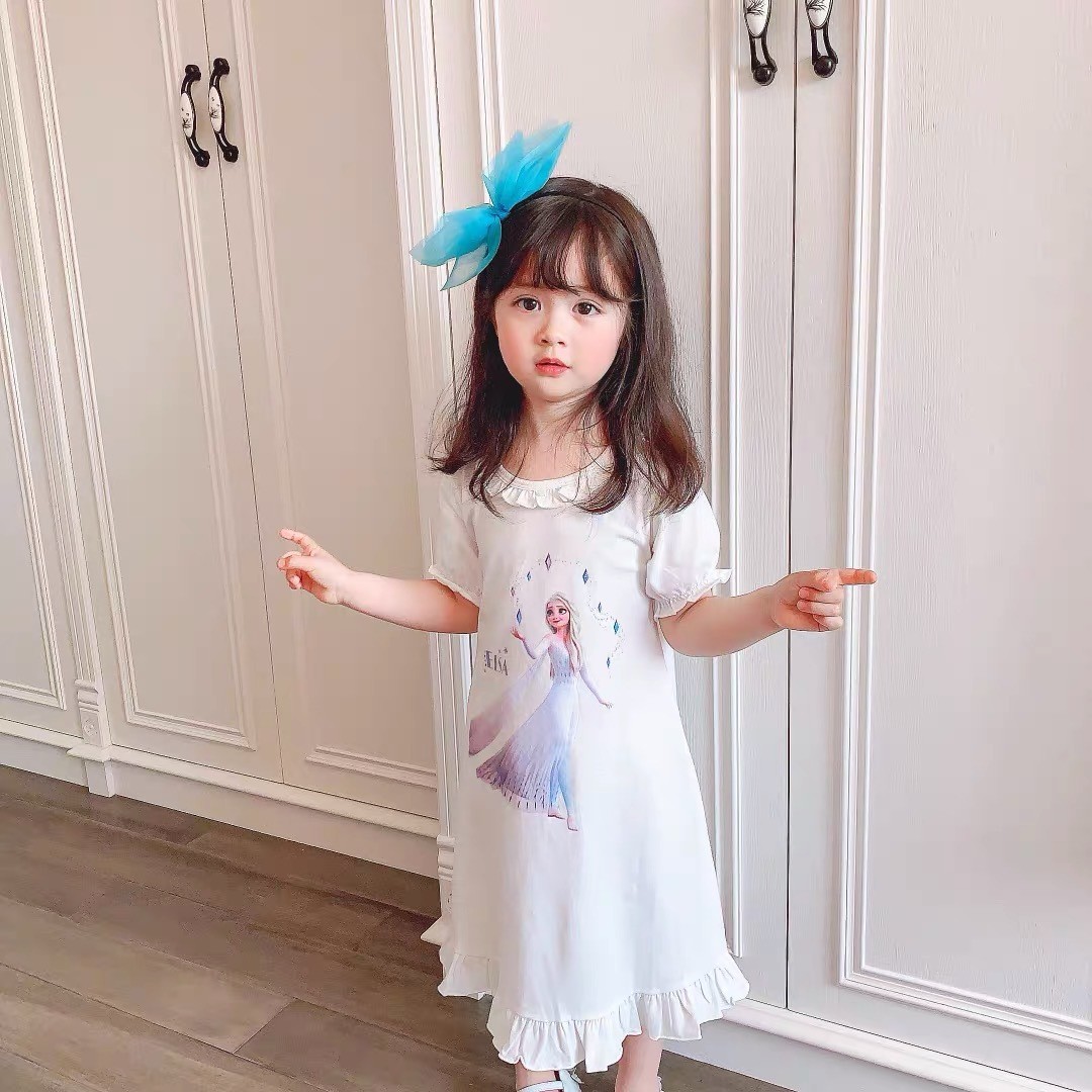 24HH84.01 - VÁY MẶC NHÀ ELSA BÉ GÁI