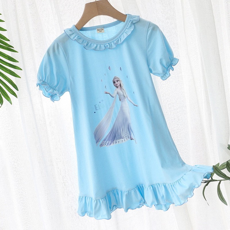 24HH84.01 - VÁY MẶC NHÀ ELSA BÉ GÁI