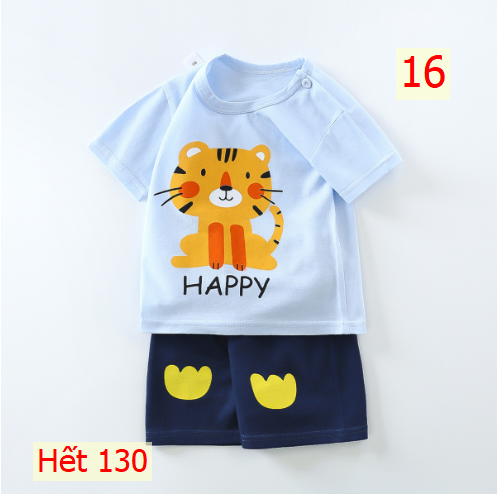24HA213.10 - SET 2 BỘ COTTON MẶC NHÀ CHO BÉ