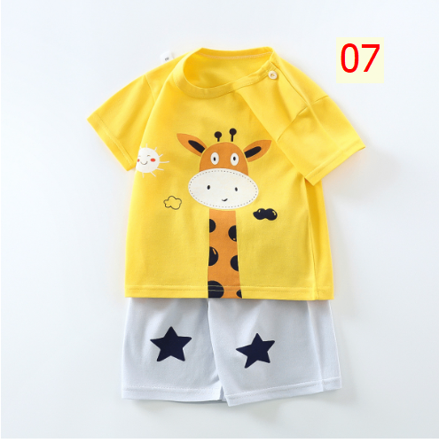 24HA213.10 - SET 2 BỘ COTTON MẶC NHÀ CHO BÉ