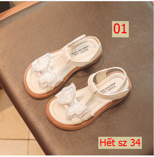 24HA213.07 - SANDAL NƠ BƯỚM