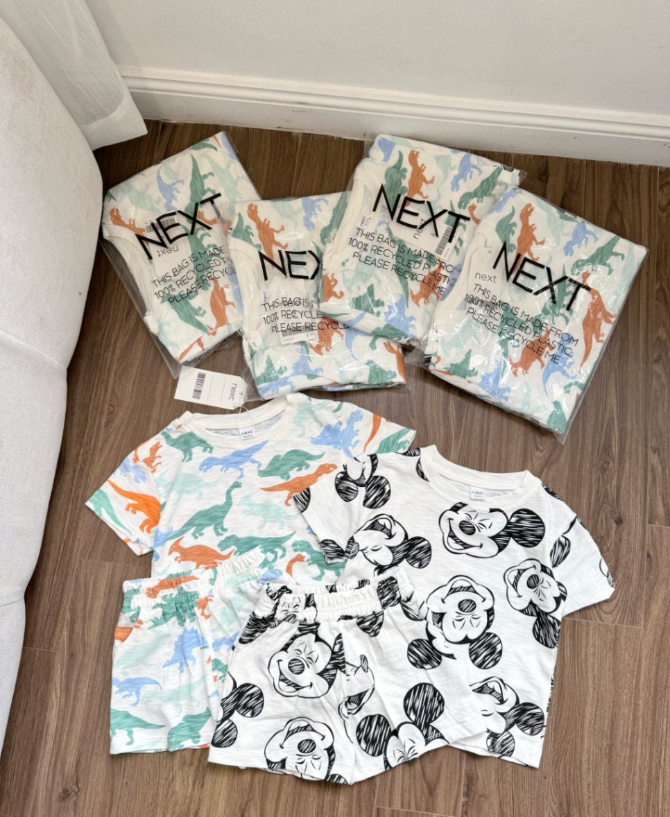 24HAVN01.213 - SÉT 2 BỘ COTTON XƯỚC NEXT CHO BÉ