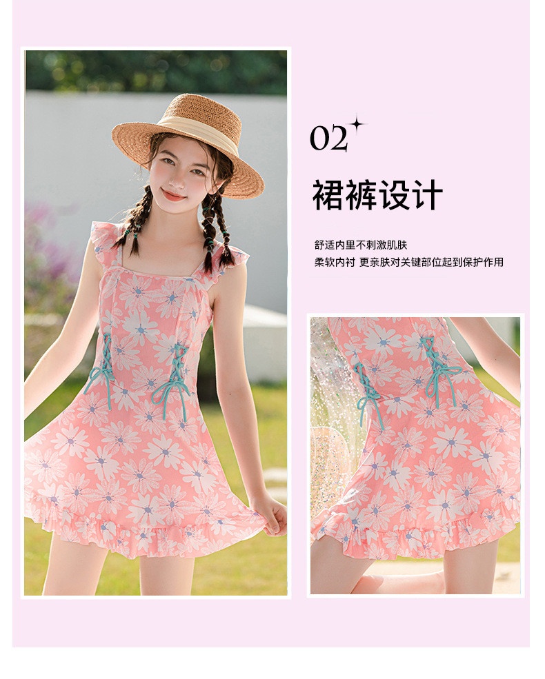 24HH223.11- VÁY BƠI LIỀN MẢNH HOẠ TIẾT HOA
