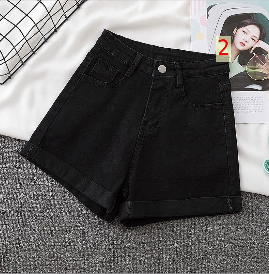 24HH223.15- 🅾️QUẦN SHORT JEAN CẠP CAO NỮ