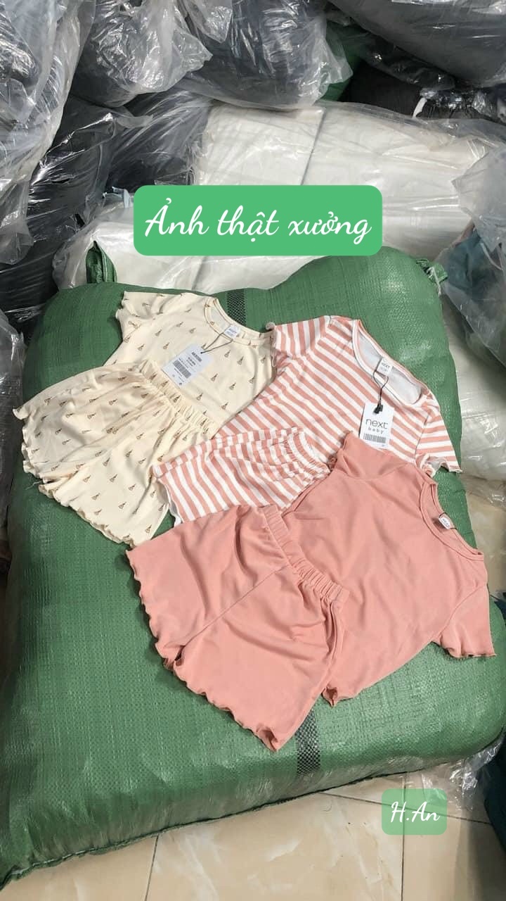 24HAVN01.223 - SÉT 3 BỘ TĂM VINTAGE COVER NEXT BÉ GÁI
