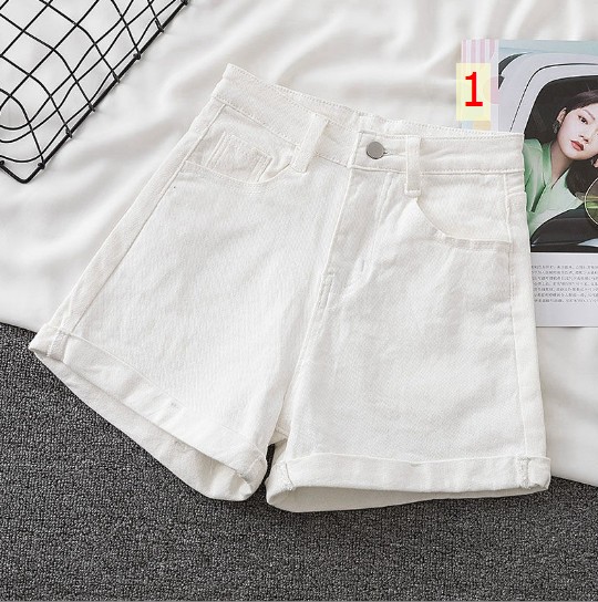 24HH223.15- 🅾️QUẦN SHORT JEAN CẠP CAO NỮ
