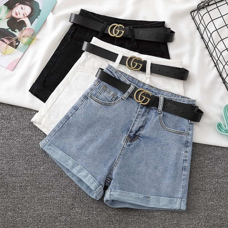 24HH223.15- 🅾️QUẦN SHORT JEAN CẠP CAO NỮ