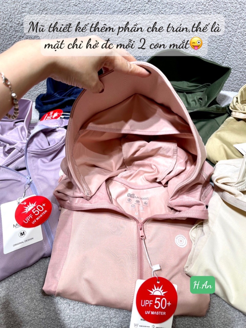 24HAVN06.223 - ÁO CHỐNG NẮNG MORRIS CÁNH DƠI