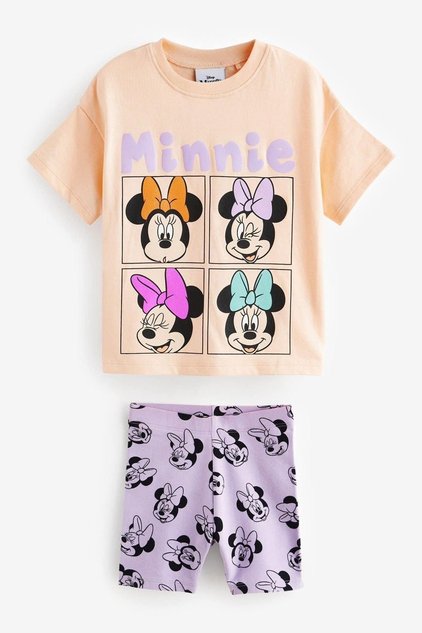 24HAVN04.233 - SET 2 BỘ MICKEY MINNIE MIX QUẦN LG BÉ GÁI