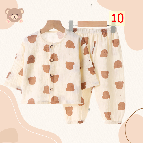 24HA233.08 - BỘ DÀI TAY ĐIỀU HOÀ XÔ MUSLIN