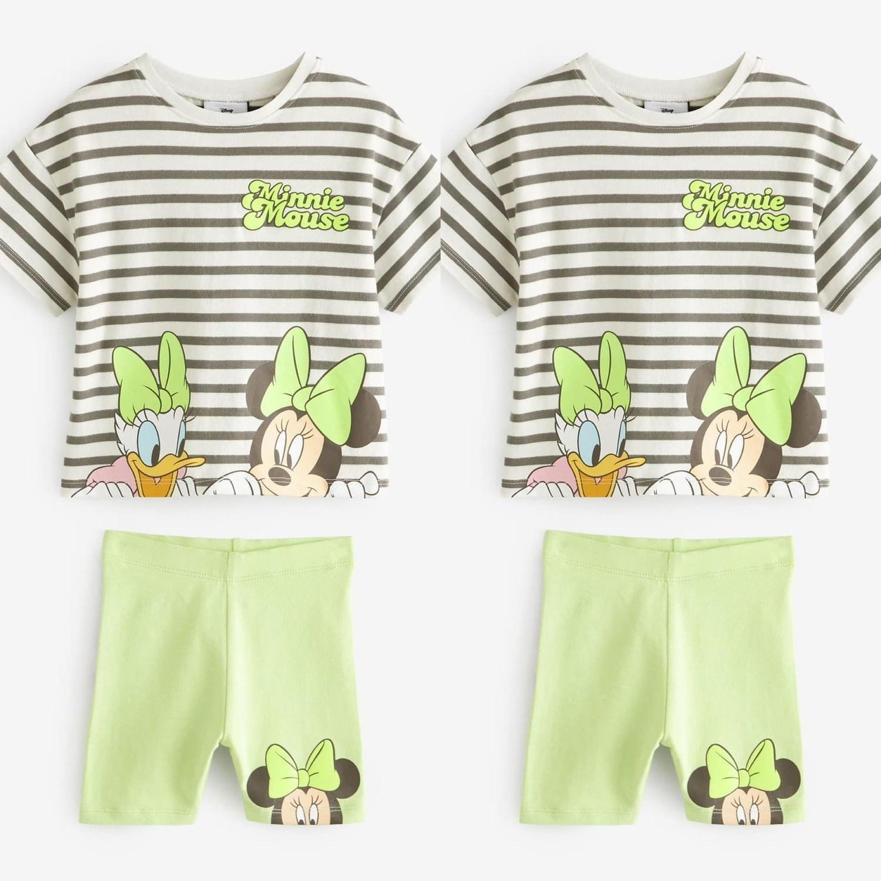 24HAVN04.233 - SET 2 BỘ MICKEY MINNIE MIX QUẦN LG BÉ GÁI