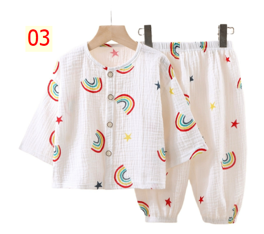 24HA233.08 - BỘ DÀI TAY ĐIỀU HOÀ XÔ MUSLIN
