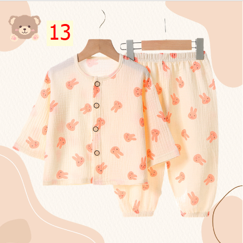 24HA233.08 - BỘ DÀI TAY ĐIỀU HOÀ XÔ MUSLIN