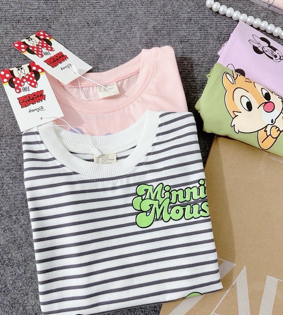 24HAVN04.233 - SET 2 BỘ MICKEY MINNIE MIX QUẦN LG BÉ GÁI