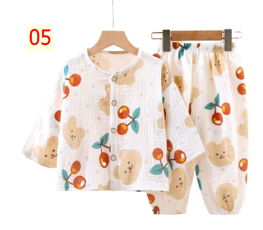 24HA233.08 - BỘ DÀI TAY ĐIỀU HOÀ XÔ MUSLIN