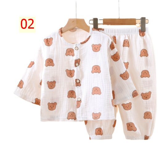 24HA233.08 - BỘ DÀI TAY ĐIỀU HOÀ XÔ MUSLIN