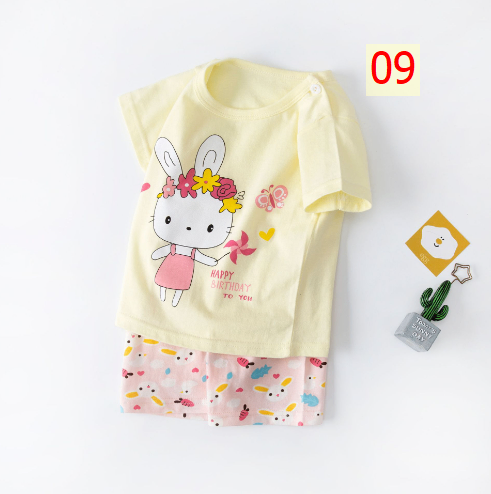 24HA233.06 - SET 2 BỘ COTTON CỘC TAY MẶC NHÀ