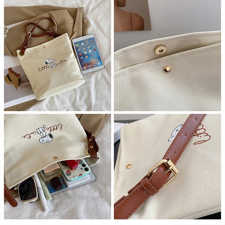 24HA233.02 - TÚI TOTE SNOOPY