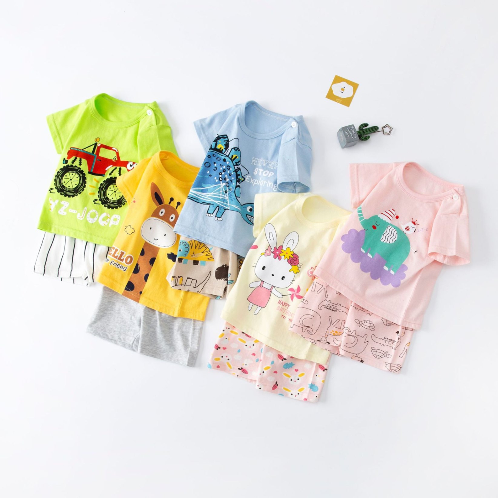 24HA35.06 - SET 2 BỘ COTTON CHO BÉ