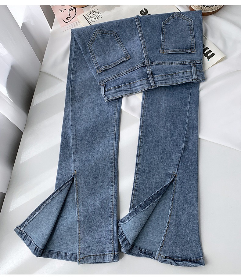 24HH243.01 - QUẦN JEAN XẺ ỐNG.