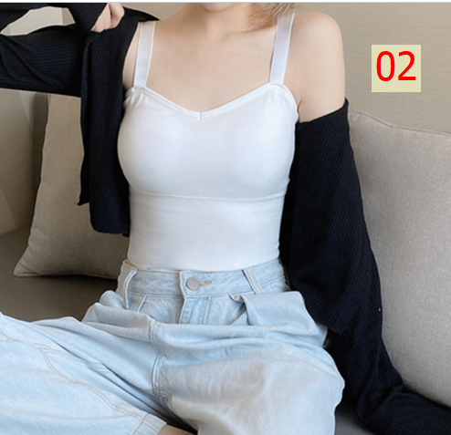 24HA243.03 - ÁO 2 DÂY CÓ ĐỆM NGỰC