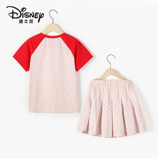 24HH243.06 - SET ÁO + CHÂN VÁY MICKEY MINNIE DISNEY BÉ GÁI