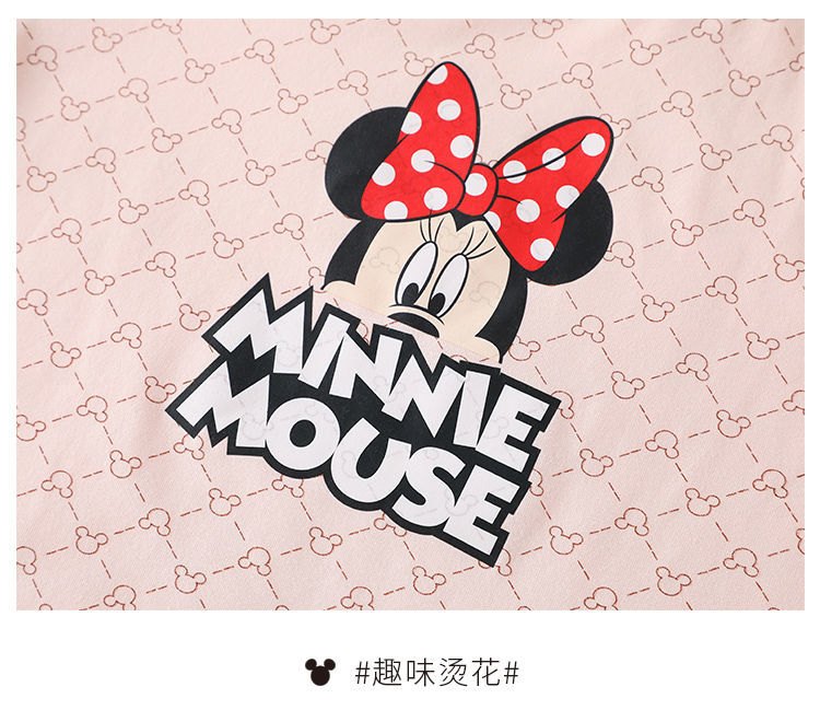24HH243.06 - SET ÁO + CHÂN VÁY MICKEY MINNIE DISNEY BÉ GÁI