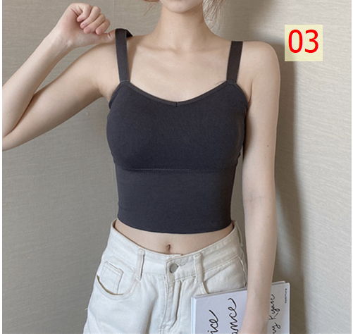 24HA243.03 - ÁO 2 DÂY CÓ ĐỆM NGỰC