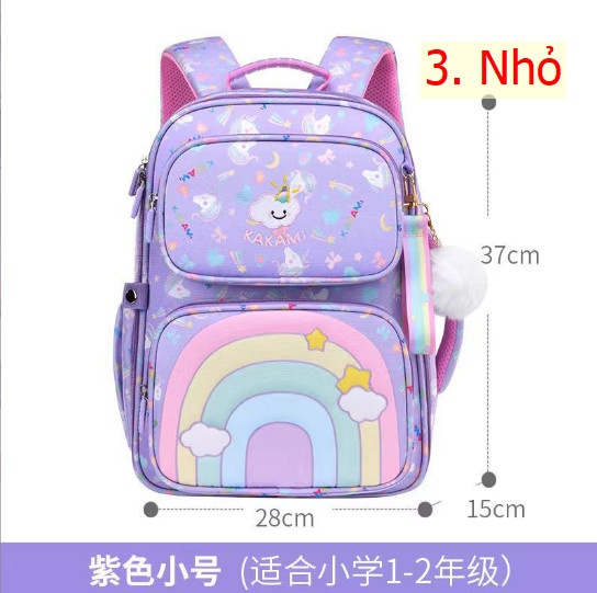 24HH253.07 - BALO SIÊU NHẸ CẦU VỒNG BÉ GÁI