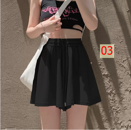 24HA253.02 - QUẦN SHORT ỐNG RỘNG NỮ