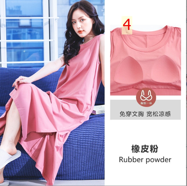 24HH263.05 - VÁY XUÔNG COTTON KEM BRA