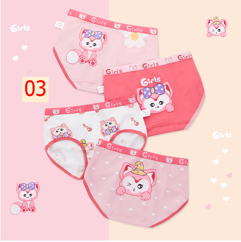 24HH273.08 - SET 4 QUẦN CHIP BÉ GÁI