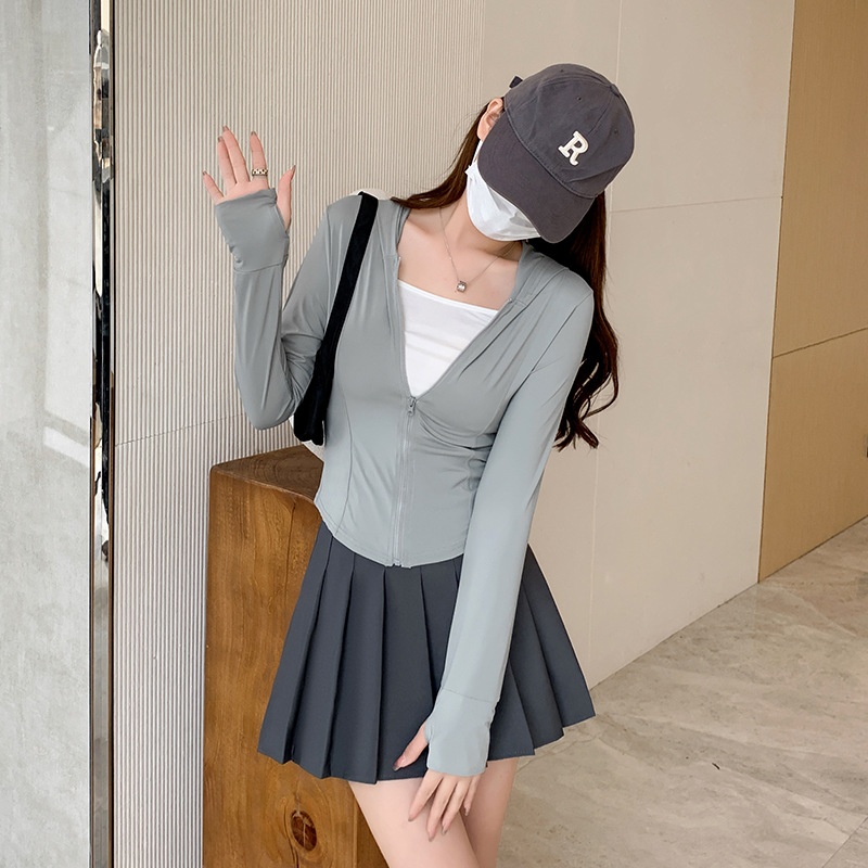 24HH273.11 - ÁO KHOÁC CHỐNG NẮNG DÁNG NGẮN