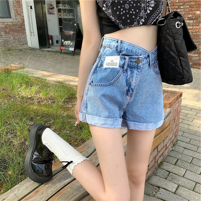 24HH283.07 - SHORT JEAN CẠP CHÉO