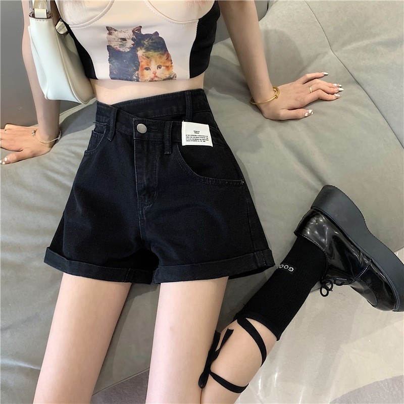 24HH283.07 - SHORT JEAN CẠP CHÉO