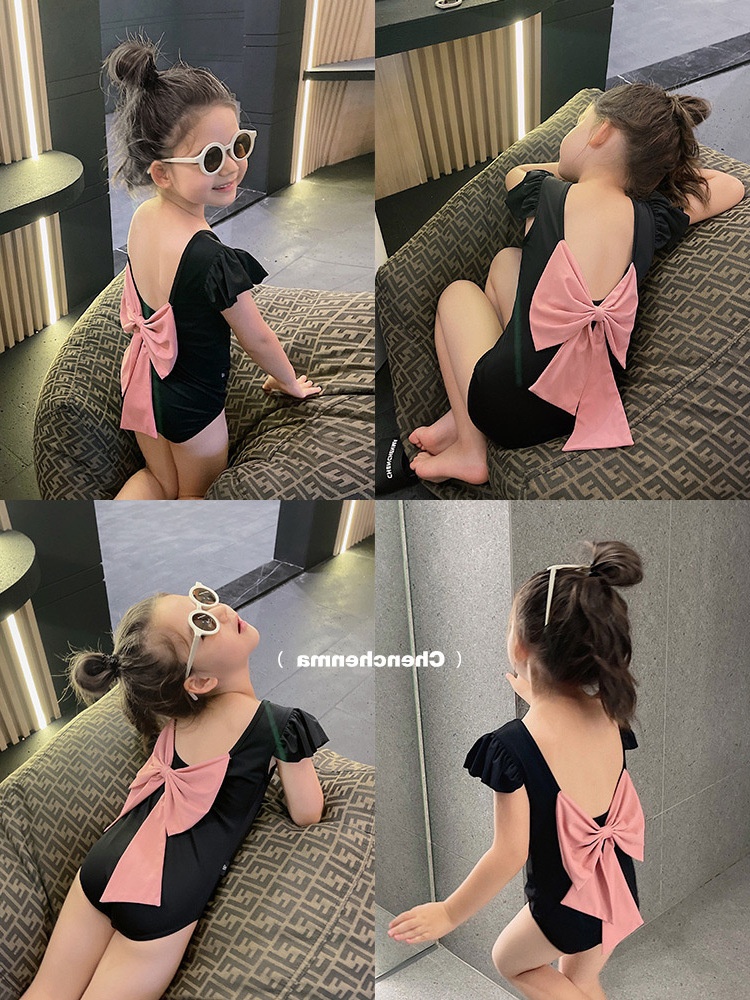 24HA293.02 - BIKINI PHỐI NƠ LƯNG CHO BÉ GÁI