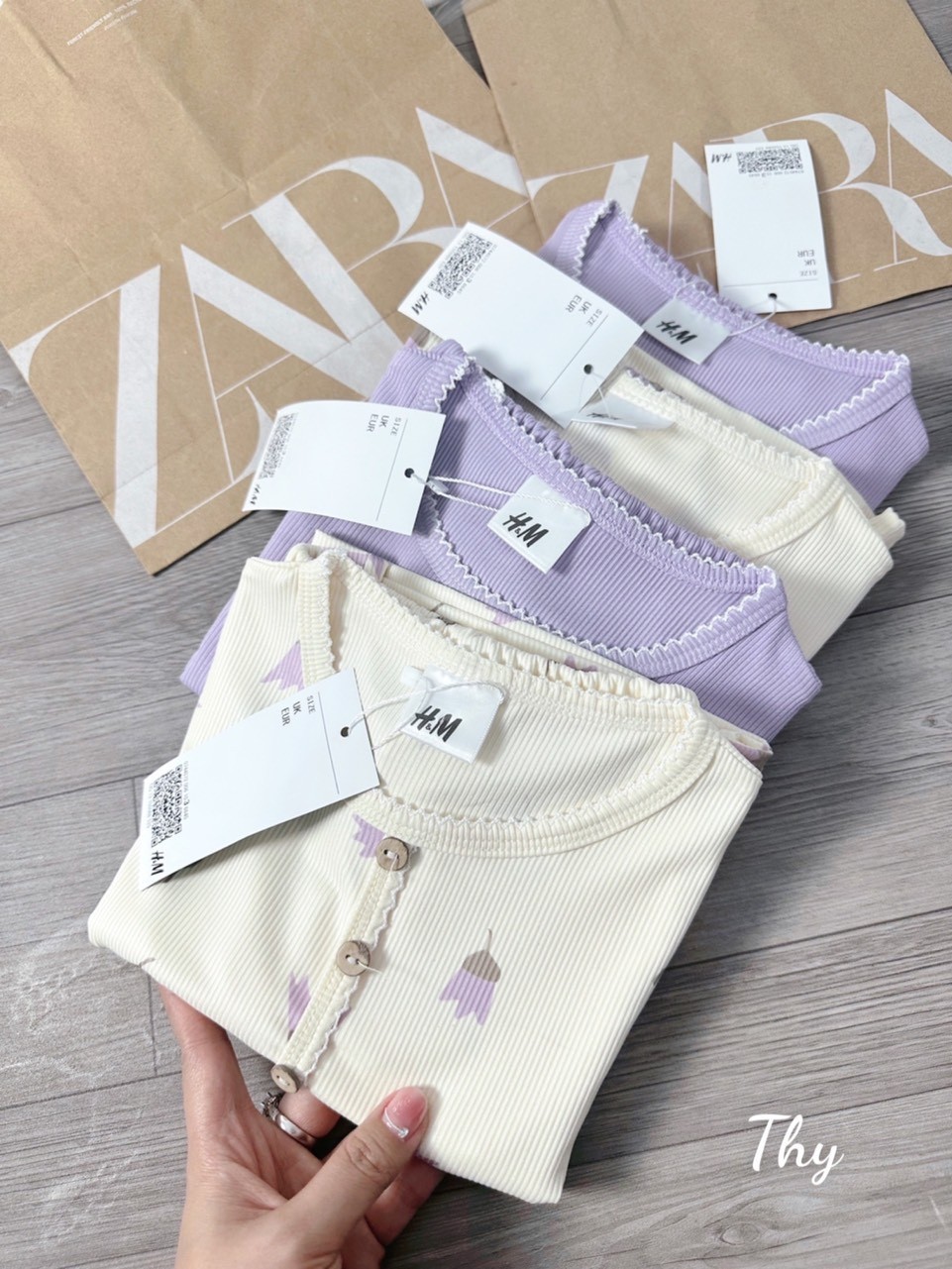24HAVN01.283 - SÉT 2 BỘ TĂM CỘC TAY TIỂU THƯ PASTEL