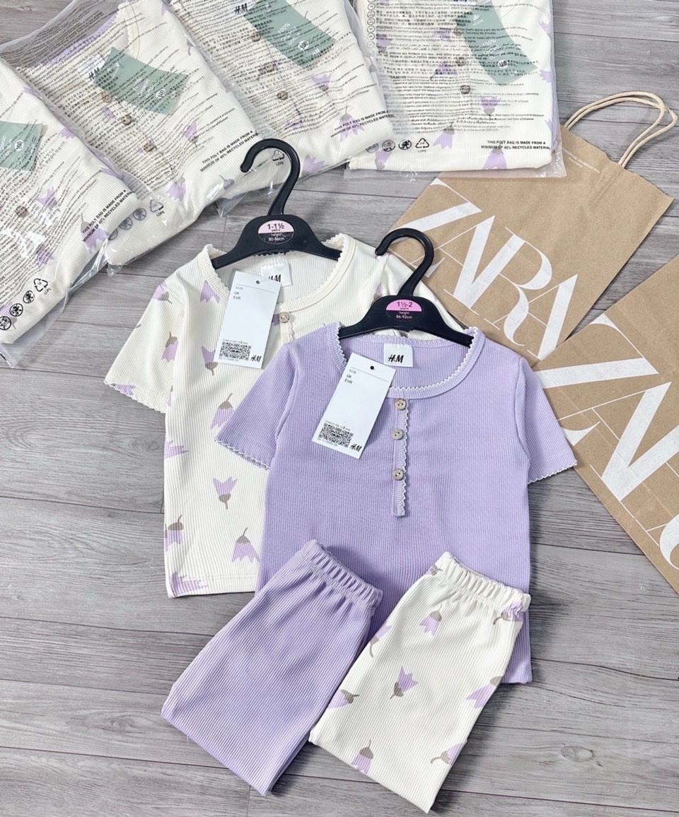 24HAVN01.283 - SÉT 2 BỘ TĂM CỘC TAY TIỂU THƯ PASTEL