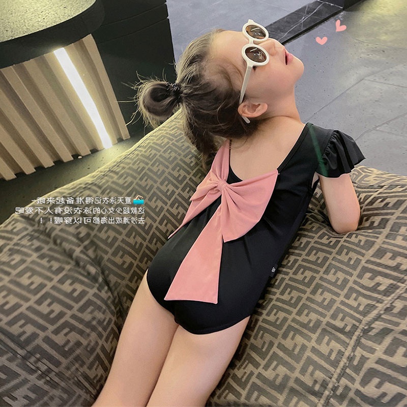 24HA293.02 - BIKINI PHỐI NƠ LƯNG CHO BÉ GÁI