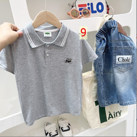 24HH293.15 - BST ÁO POLO CAO CẤP CHO BÉ