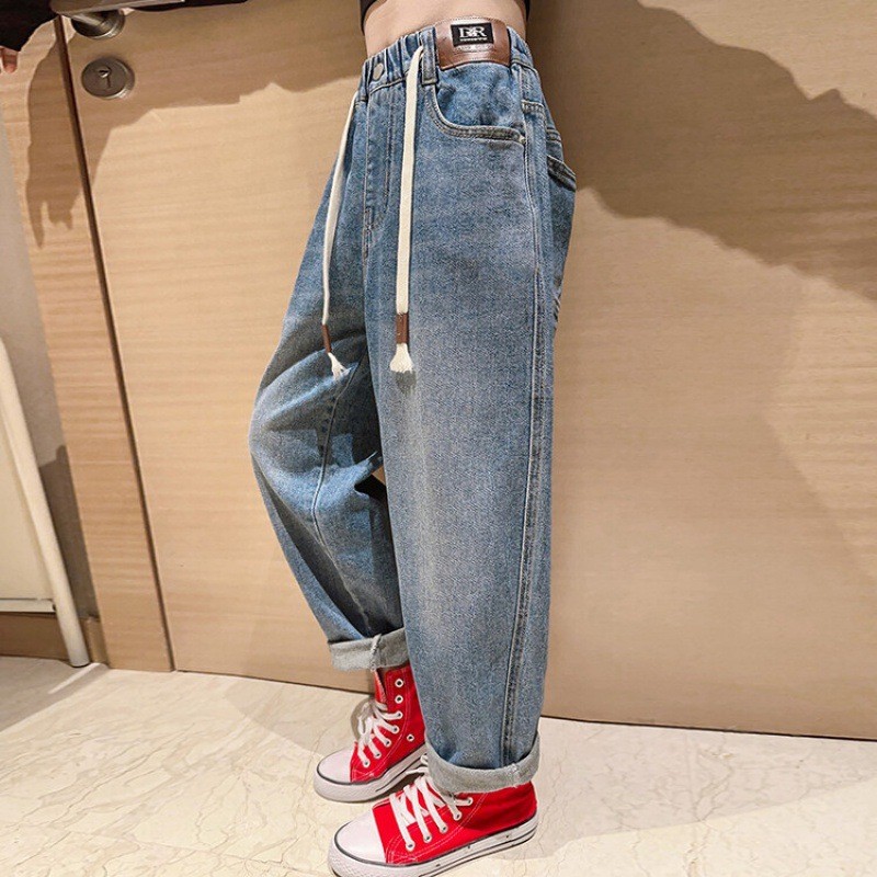 24HA293.05 - QUẦN BAGGY JEAN BÉ GÁI SZ ĐẠI