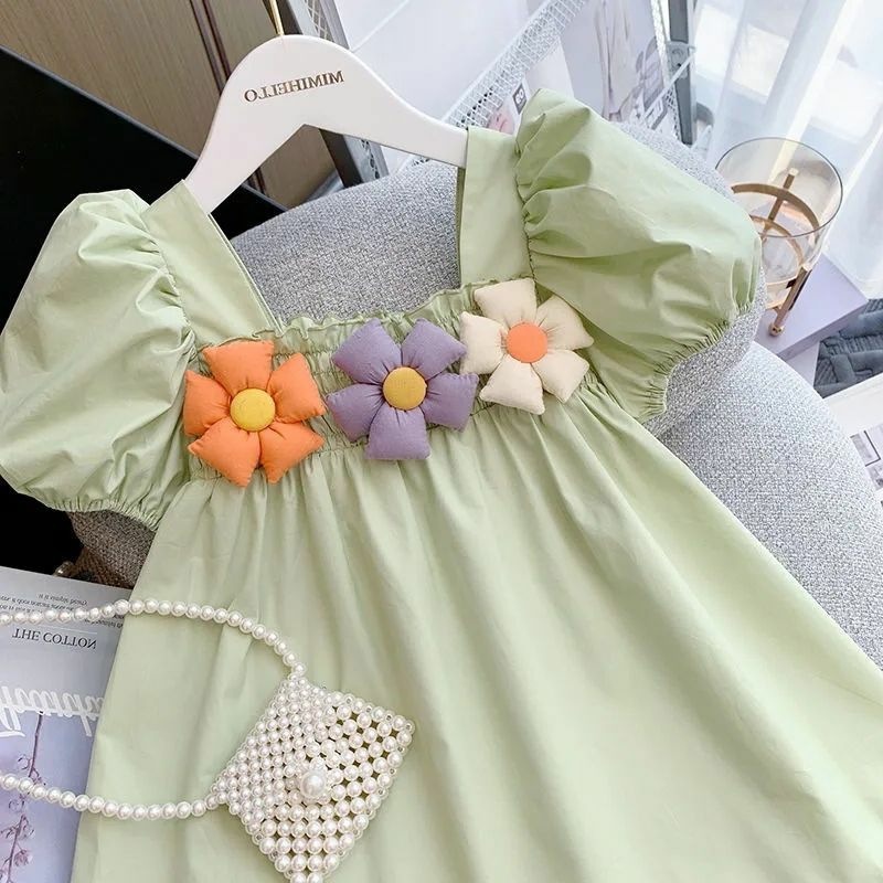 24HA303.03 - VÁY ĐÍNH HOA NGỰC