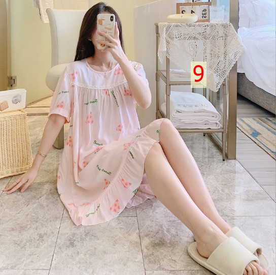 24HH313.03 - VÁY LANH LỤA SIÊU MÁT