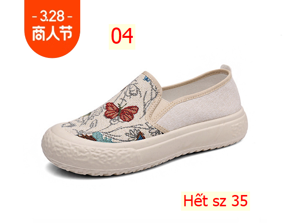 24HA313.13 - GIÀY VẢI NỮ